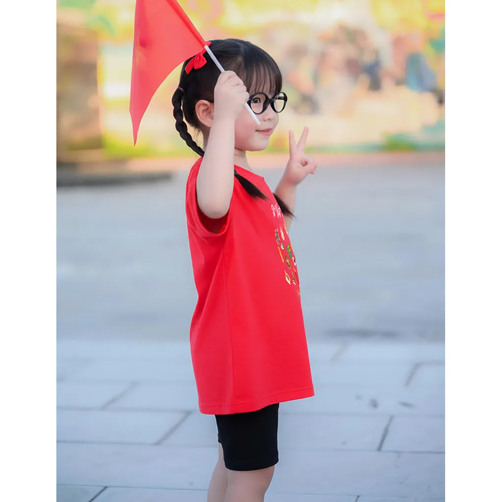 Áo thun kid form rộng Kado chất vải cotton mềm mại thoáng mát thoải mái Tết Việt Nam 2870_thumbnail_6