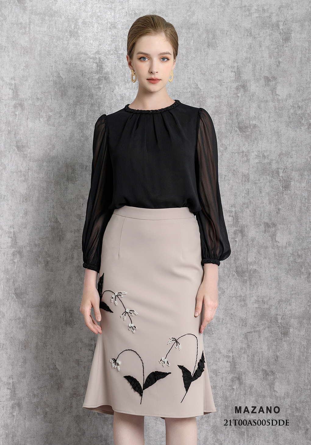 Áo đen suông tay dài cổ tết nghệ thuật_thumbnail_4