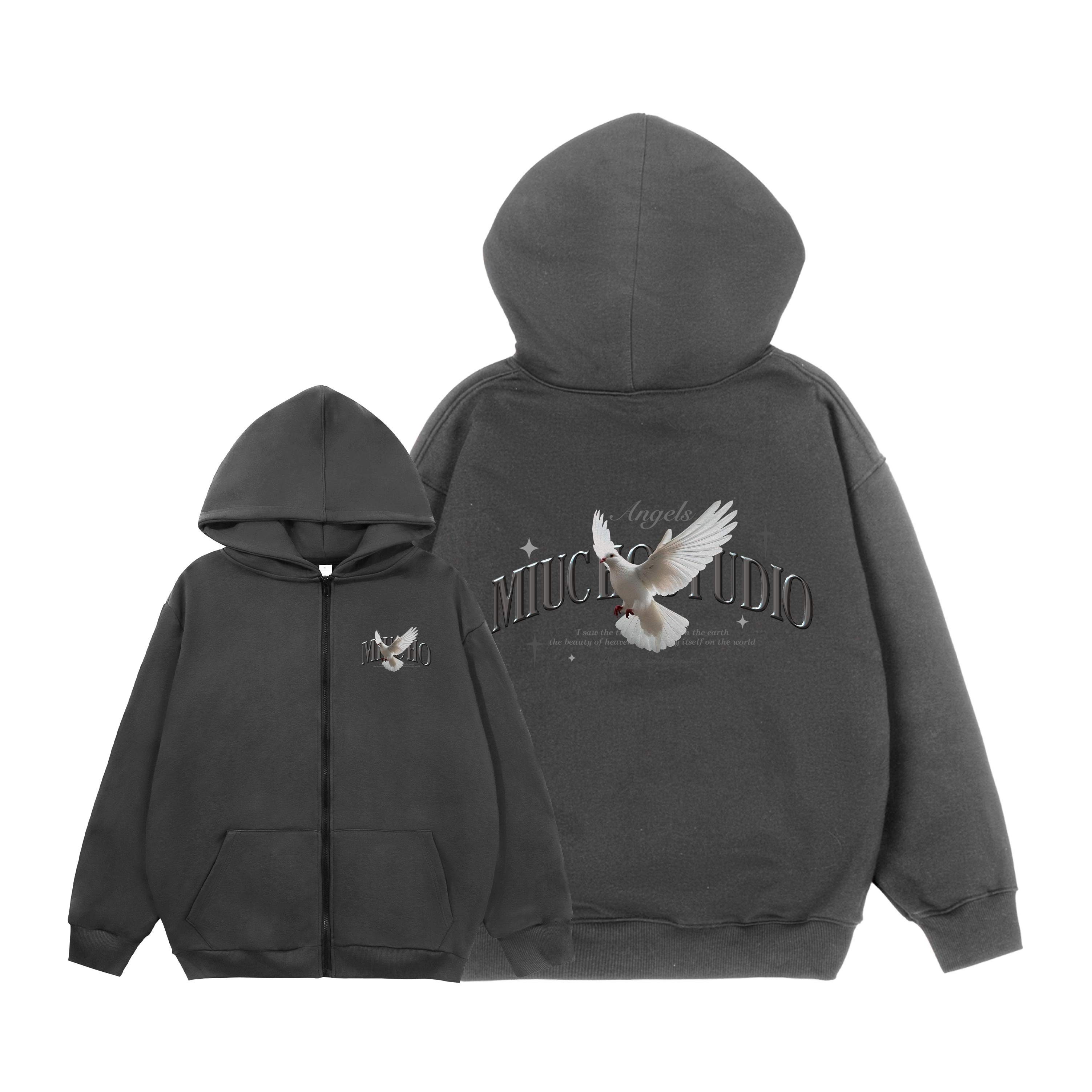 Áo hoodie zip nam local brand form rộng HZD1584 Miucho Club vải nỉ chân cua dày dặn mũ rộng in mix_thumbnail_12