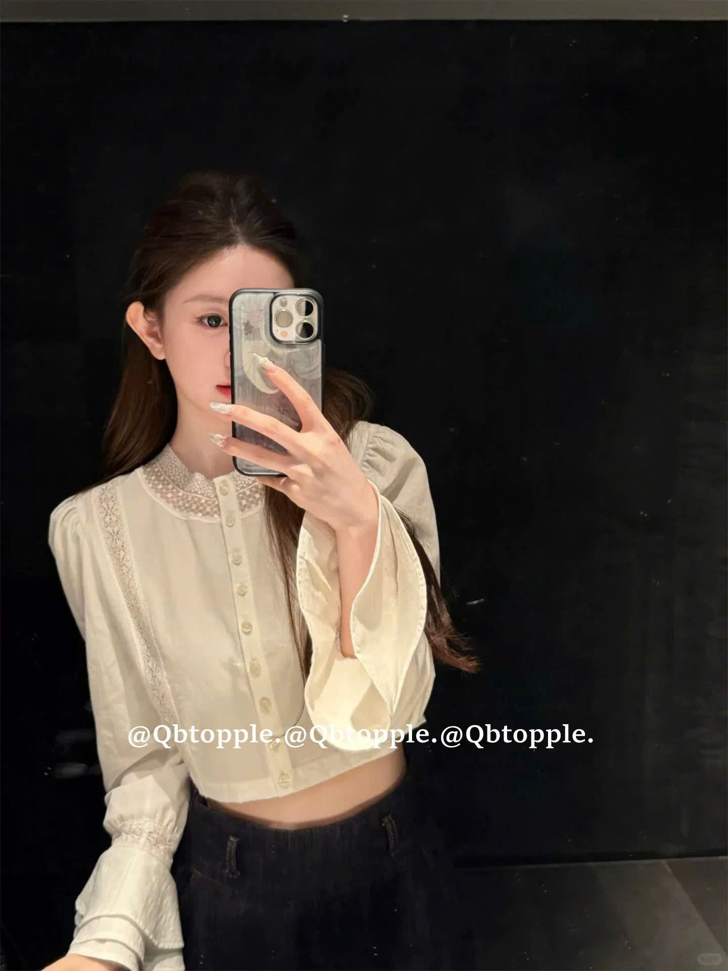 Áo tay loe phối cổ ren_thumbnail_5