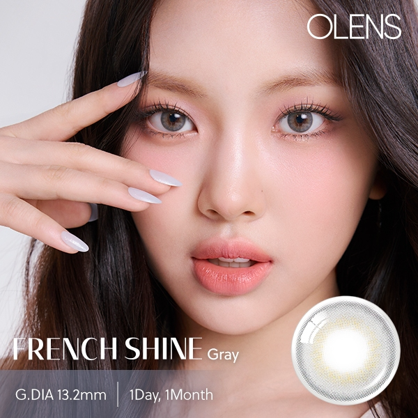 OLENS Official NewJeans Pick French Shine 1Month Gray 2P Contact Lens_thumbnail_4