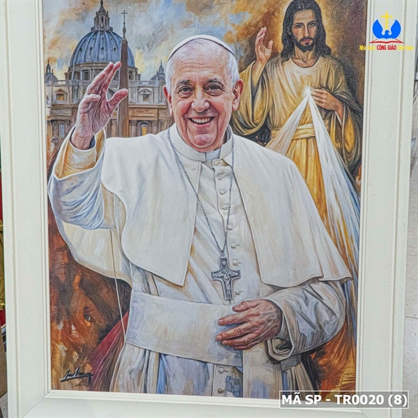Tranh Canvas Đức Thánh Cha Phancico 46x61cm_thumbnail_4