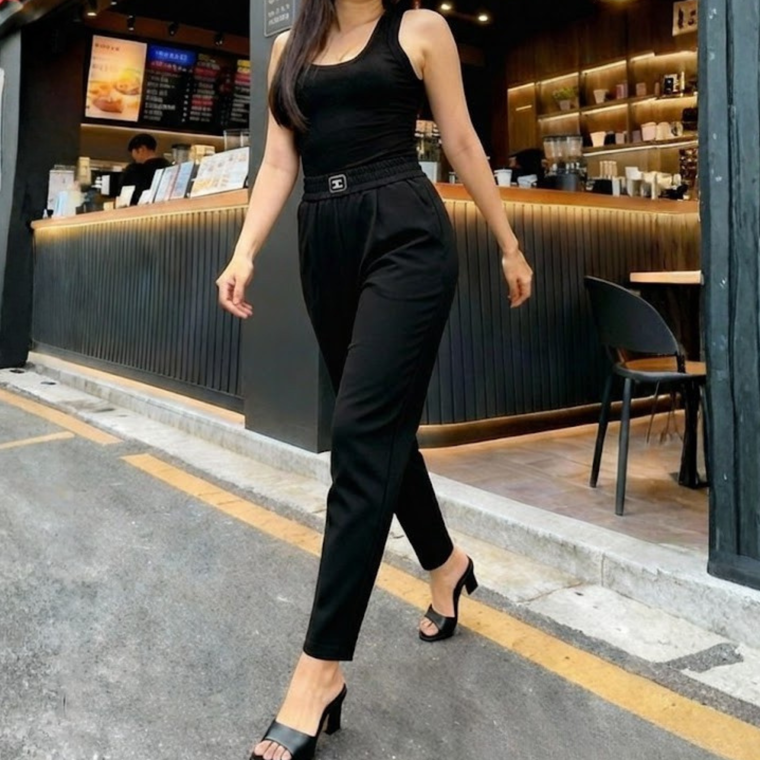 Quần Baggy umi MIN siêu thoải mái chất vải umi Hàn cao cấp co giãn 4 chiều