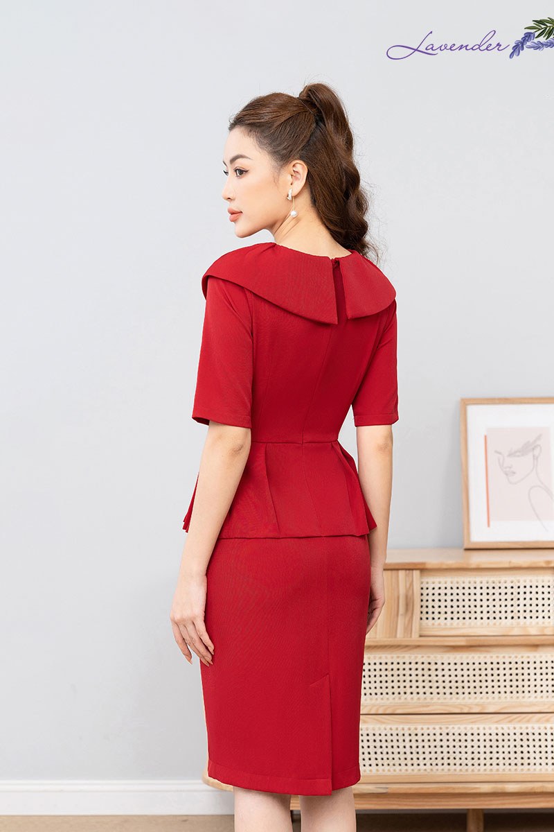 Đầm ôm peplum cổ choàng D2446_thumbnail_8