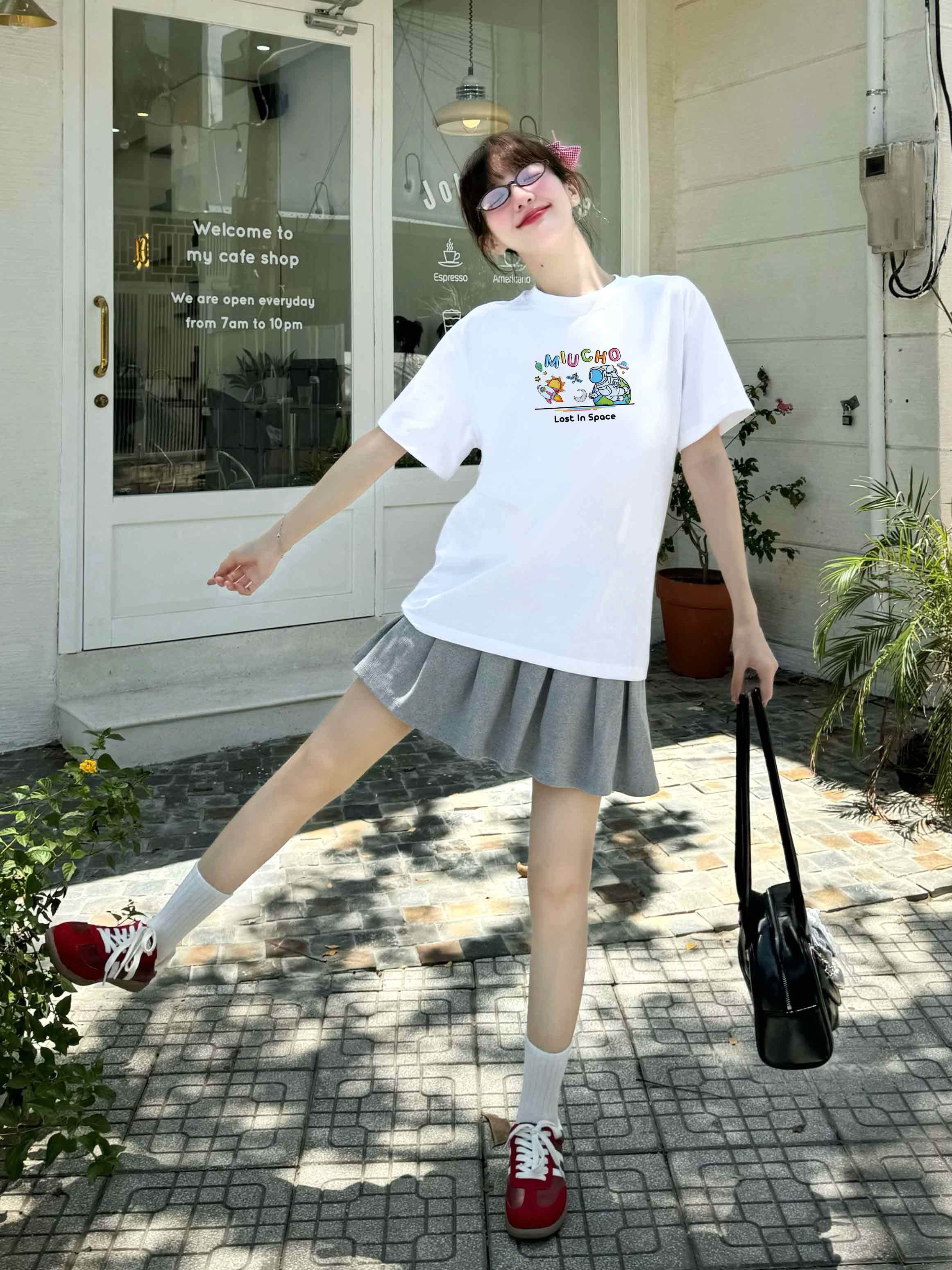 Áo thun nữ form rộng vải cotton 4 chiều thoáng mát ATD1680 Miucho in mix_thumbnail_4