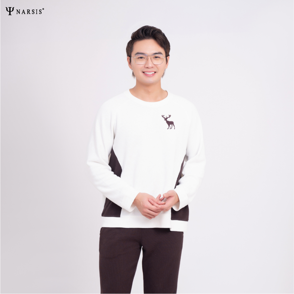 BỘ NAM THU ĐÔNG CAO CẤP NARSIS CHẤT LIỆU COTTON MỀM ẤM KIỂU DÁNG THỂ THAO E23010 NARSIS CHẤT LIỆU...