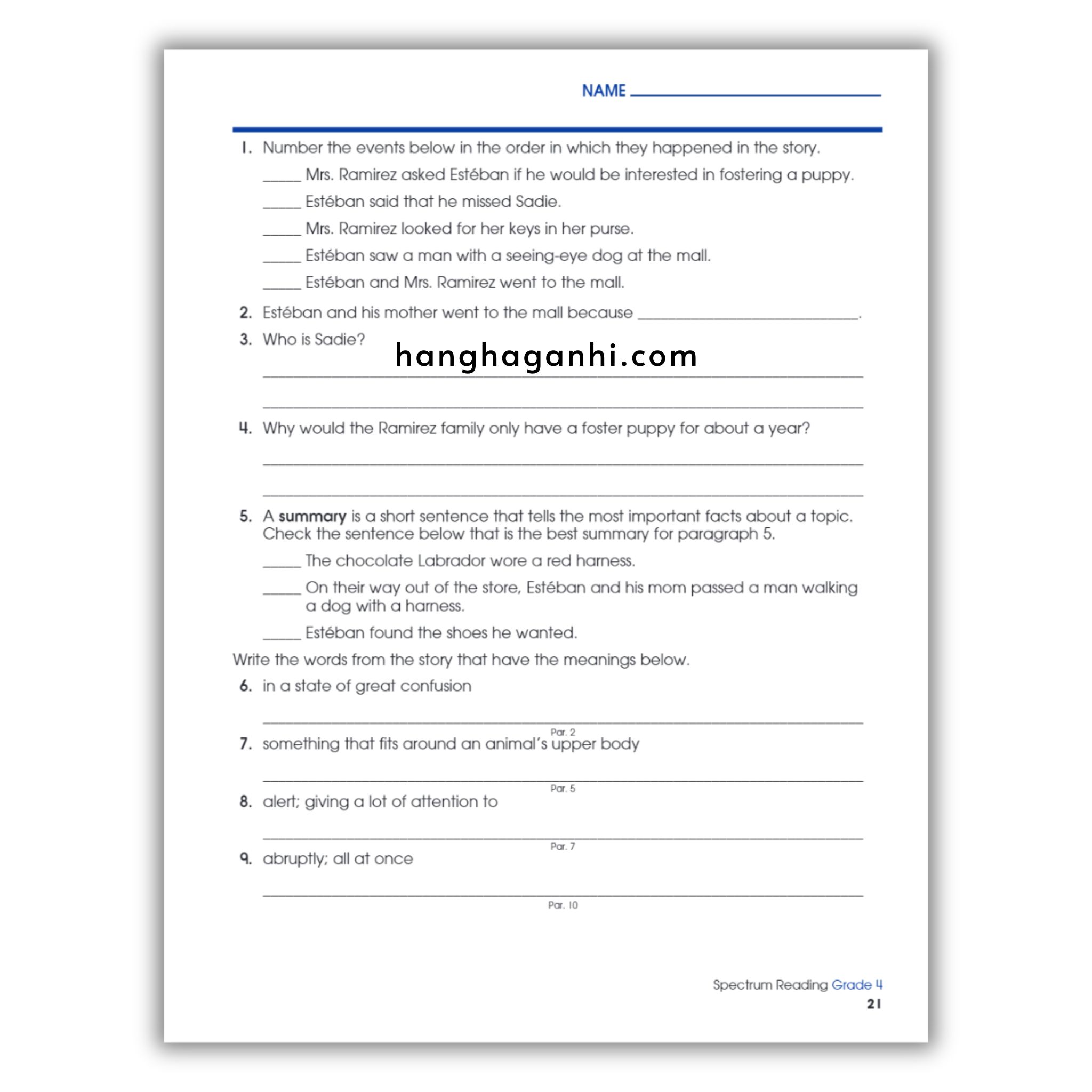 Sách Spectrum Reading Workbook Grade 4_thumbnail_7