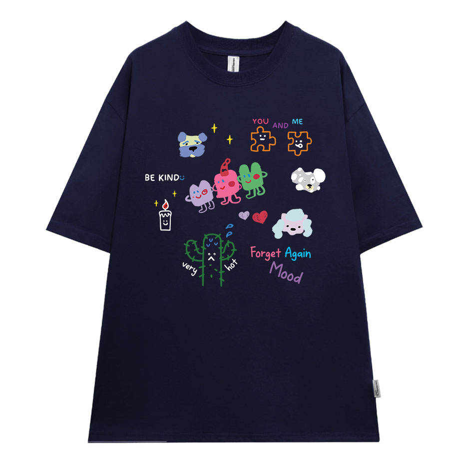 Áo thun nữ form rộng ATD181 Miucho chất vải cotton in Artwork