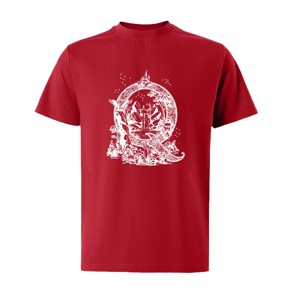 Áo thun form rộng Miucho Iconic chữ Q nghệ thuật vải cotton thoáng mát cổ tròn tay ngắn 2762_thumbnail_12