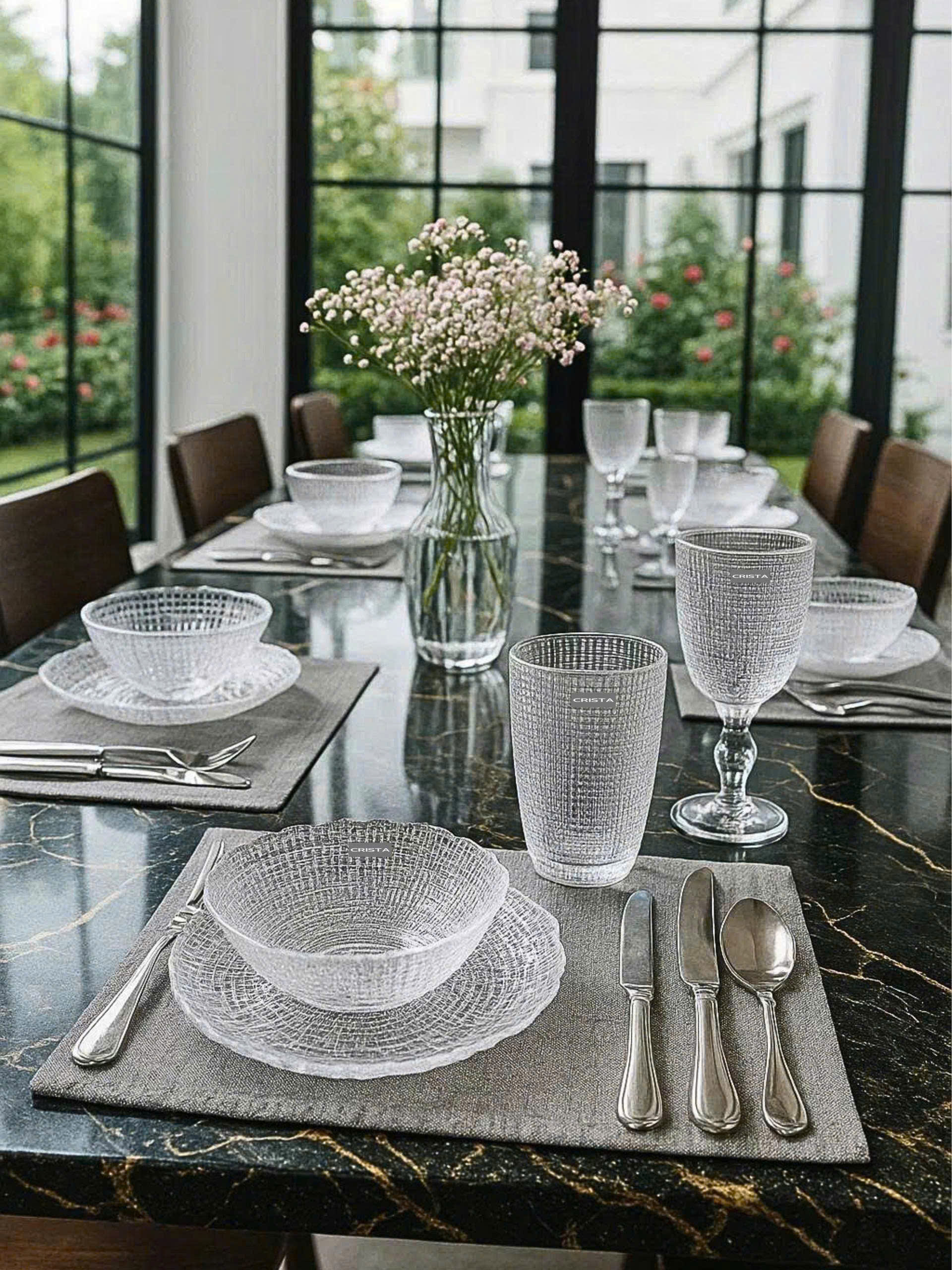 Bộ 6 ly thủy tinh CRISTA HOME vân lưới dập nổi 240 ml_thumbnail_27