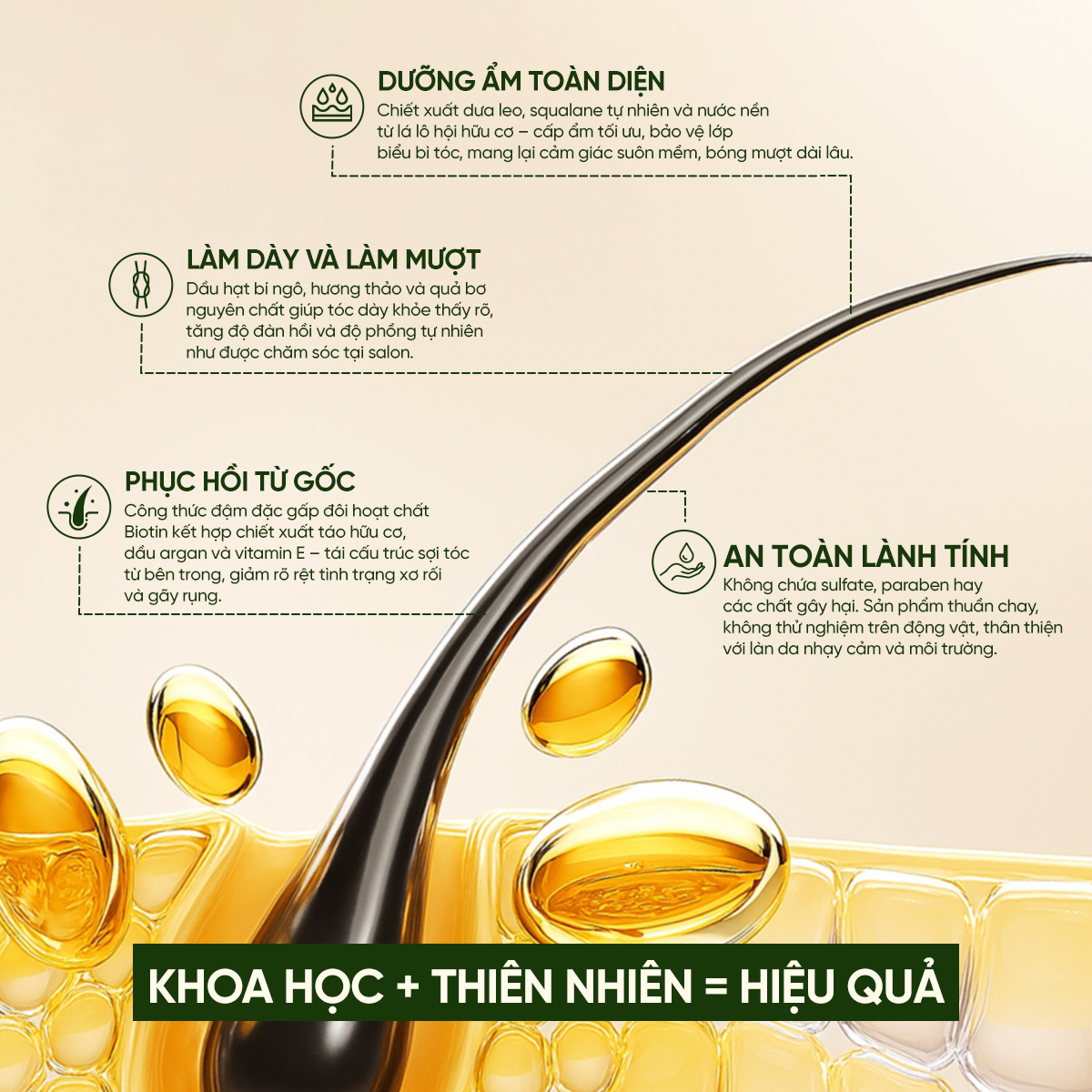 Combo Gội - Xả Pura D'or Biotin X2 Concentrated Giúp Tóc Dày, Khỏe Mạnh và Sáng Bóng Hơn 473ml_thumbnail_6