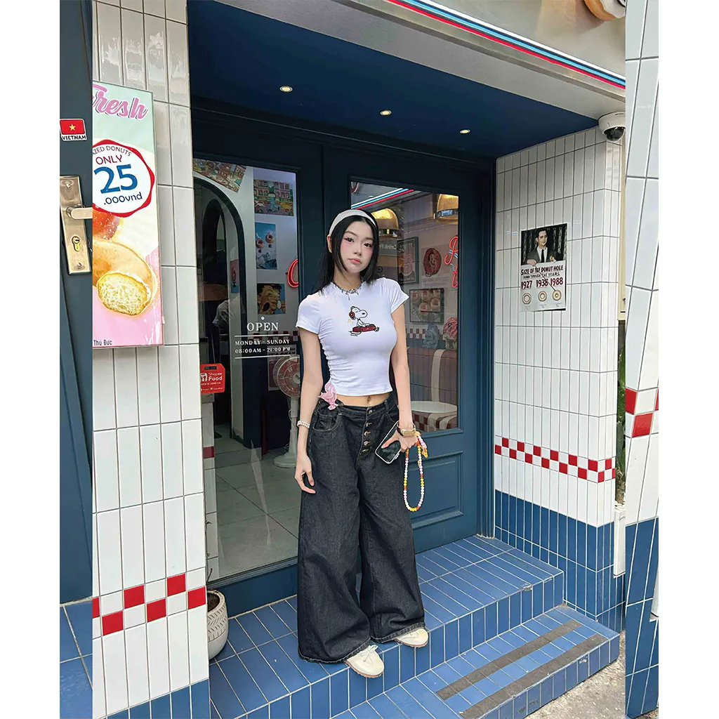 Áo baby tee Snoopy Beezy 3330 slim fit tôn dáng_thumbnail_4