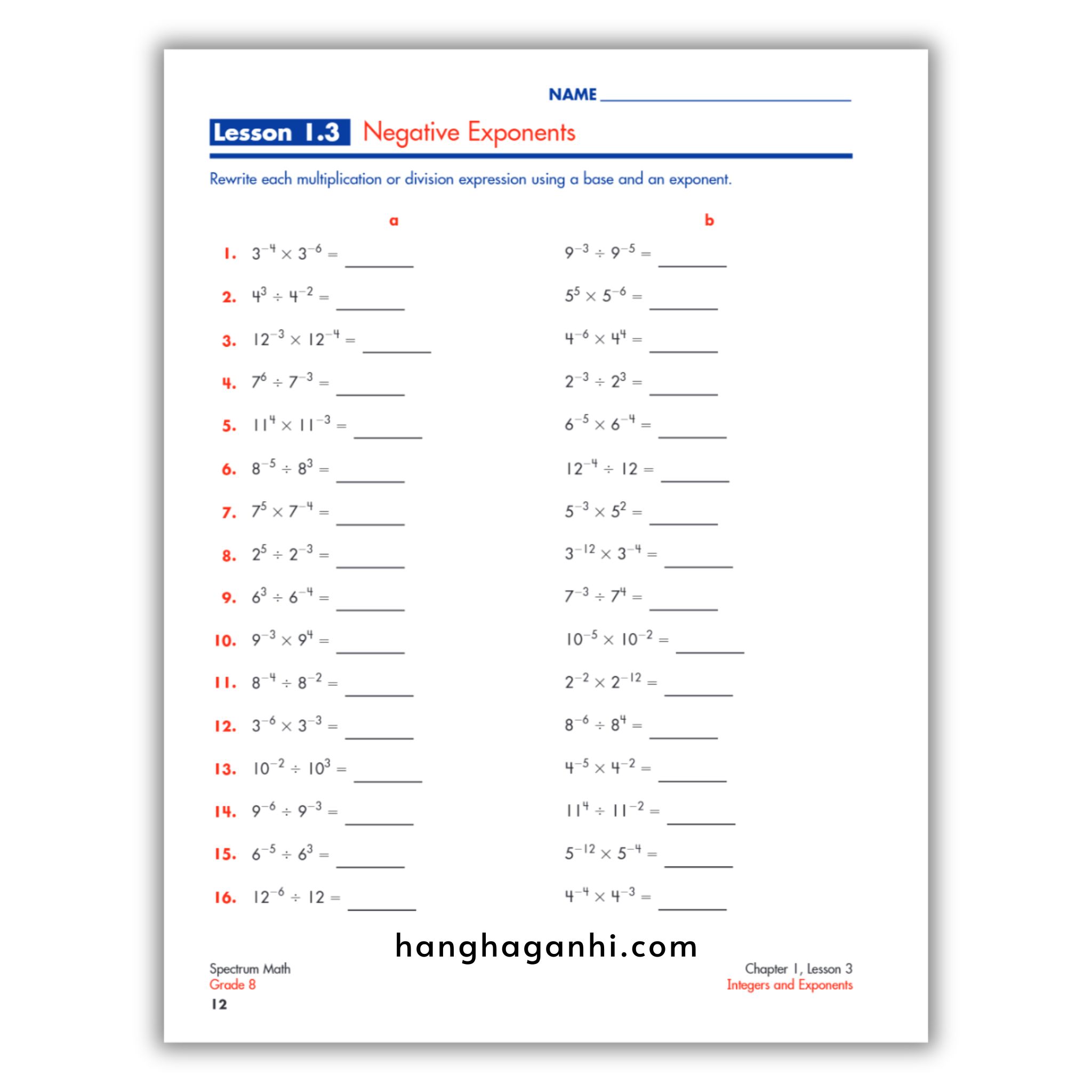 Spectrum Math Workbook Grade 8- Sách Toán Tiếng Anh cho bé lớp 8_thumbnail_3