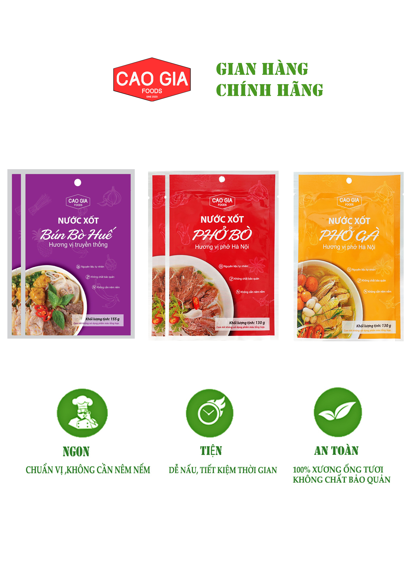 Combo Đặc Biệt 2 Bún Bò Huế - 2 Phở Bò - 1 Phở Gà_thumbnail_1
