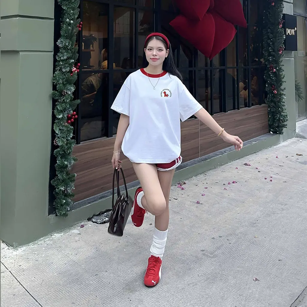 Áo thun tết basic form boxy phối cổ Miucho vải mềm mại thoáng mát tôn dáng 2975_thumbnail_6