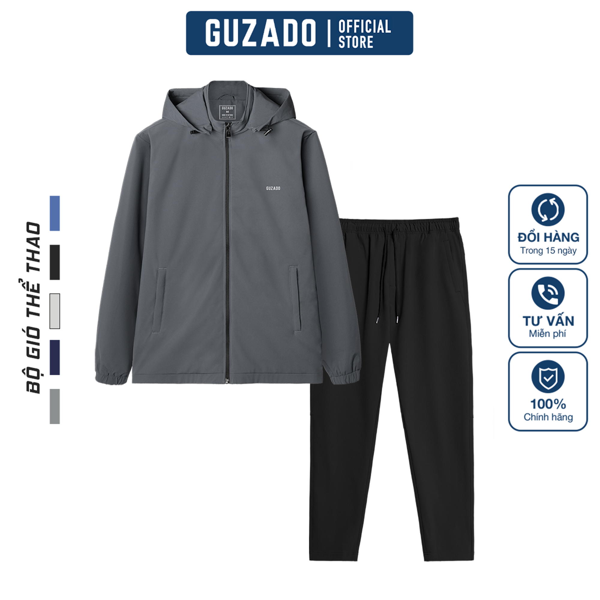 Bộ Quân Áo Khoác Gió GUZADO Cao Cấp Chắn Gió BGD02_thumbnail_7