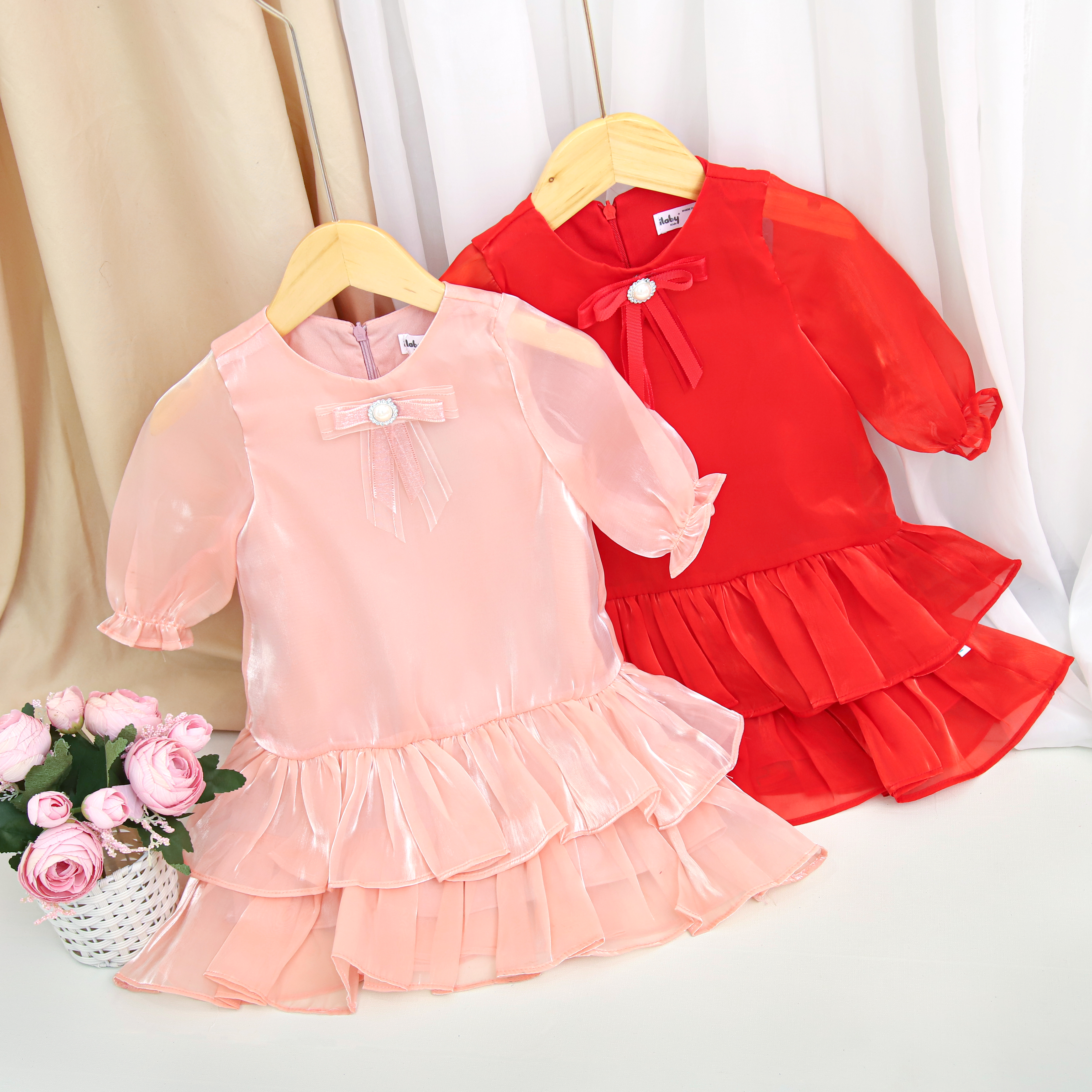 Váy tơ 2 tầng cài nơ_thumbnail_0