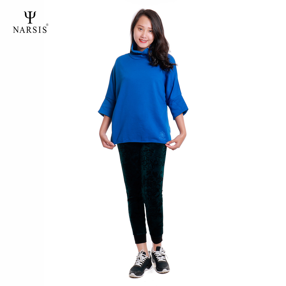 ÁO THU ĐÔNG NỮ L5052 NARSIS CHẤT LIỆU THOÁNG MÁT, DỄ CHỊU, THOẢI MÁI CẢ NGÀY, DỄ VẬN ĐỘNG_thumbnail_1