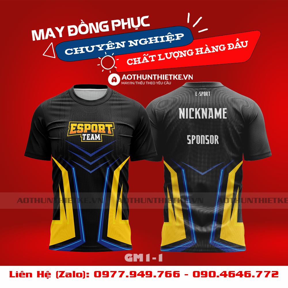 Mẫu Áo Game Thủ Esports Thiết Kế - TKGM70