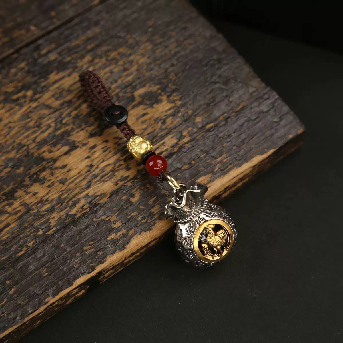 Móc khóa 12 Con Giáp - Túi Tiền Thần Tài Xoay_thumbnail_8