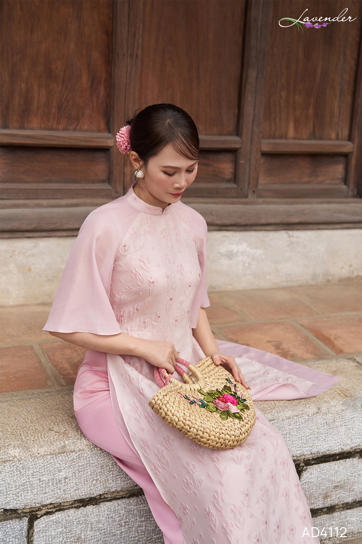 Áo dài nhung màu tím AD4112_thumbnail_2