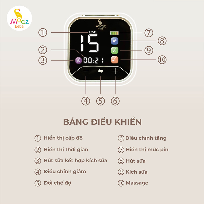 Máy hút sữa điện đôi Moaz BeBe_thumbnail_3