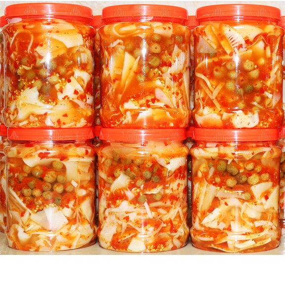 MĂNG ớt ngâm mác mật Lạng Sơn 1.5KG, Đặc Sản Đông Bắc, Măng Ớt Ngâm Quả Mắc Mật Tỏi Ớt, 2 Loại Chọn Lọc