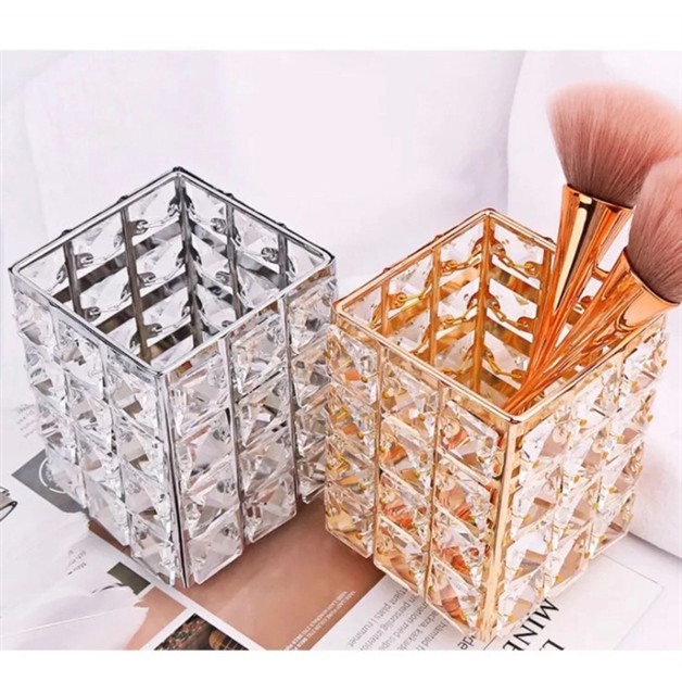 Cốc đựng cọ ngọc vàng - vuông
