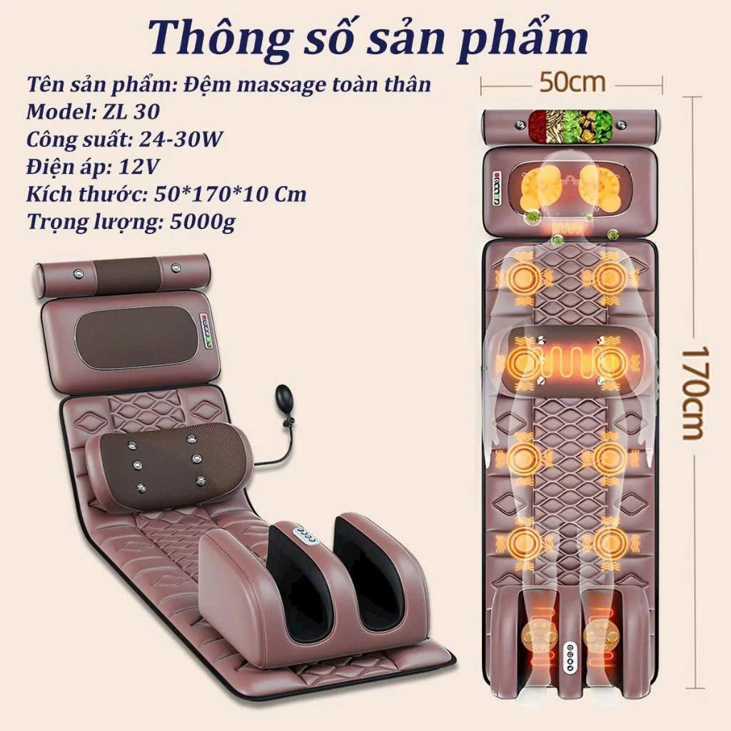 Đệm massage toàn thân