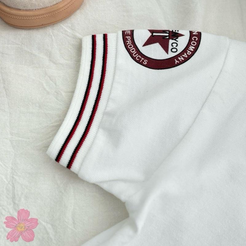 (A5) Áo Polo Mềm cổ kẻ Họa Tiết Siêu Đáng Yêu Phong Cách Hàn Quốc Cho Bé Trai Mẫu Mới Xuân Hè QCCC 2025_thumbnail_4