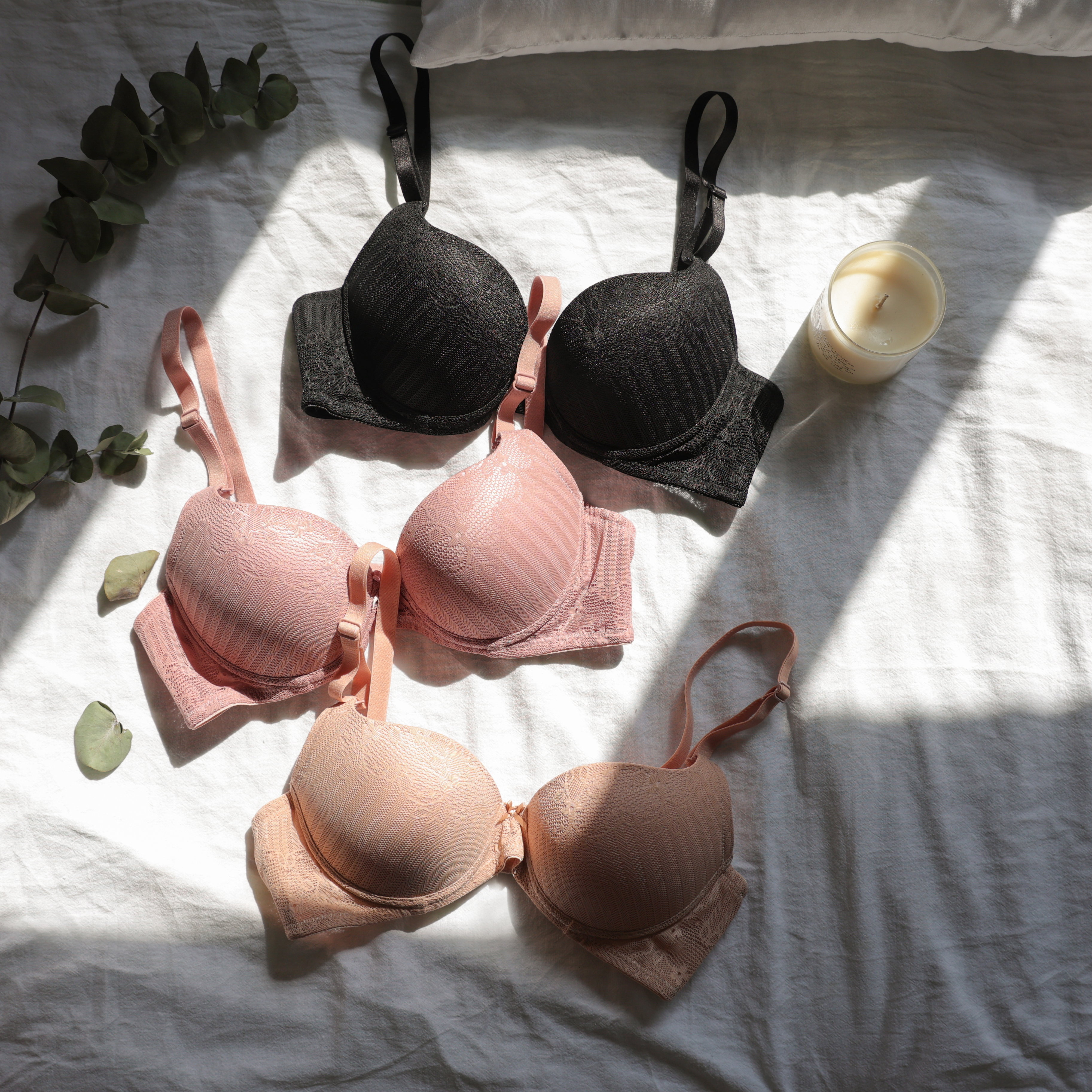 Áo Ngực LOC PREMIUM Không Gọng Nâng 3P Ren Thạch