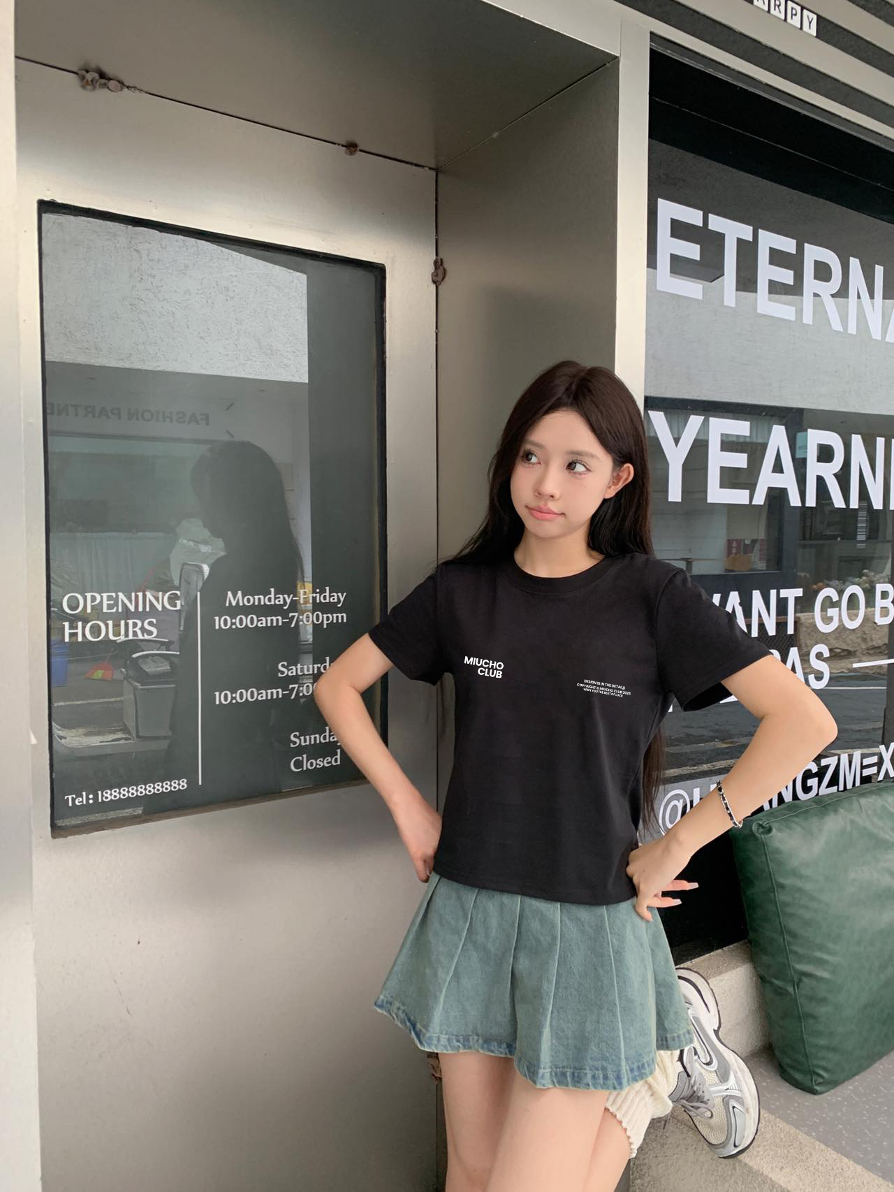 Áo baby tee tết form ôm 1892 Miucho cổ tròn chất vải cotton 4c thoáng mát in basic_thumbnail_5