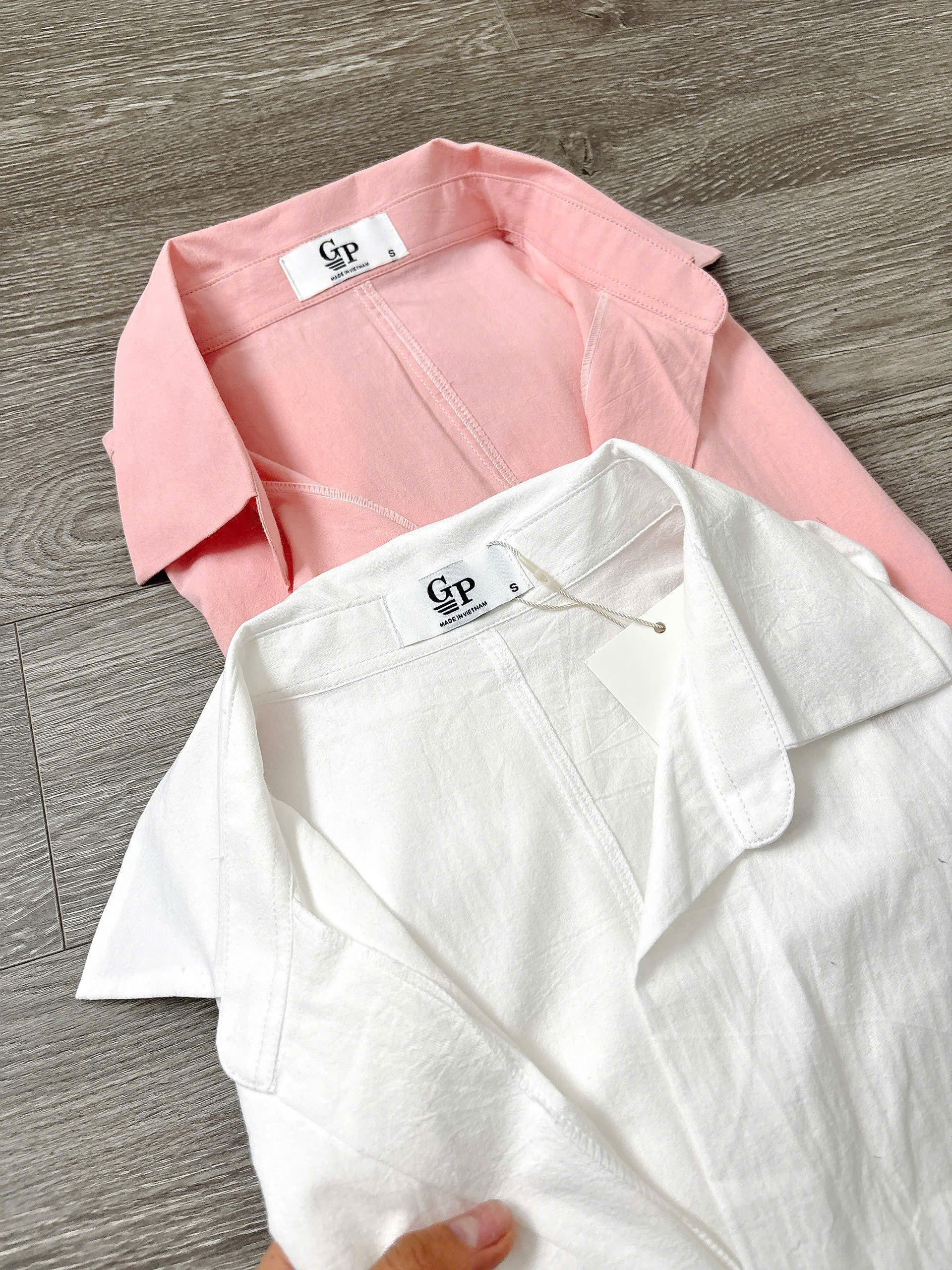 Áo somi tay dài phối kiểu ( HỒNG CAM )_thumbnail_7