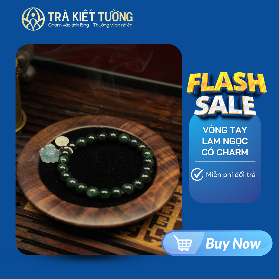 Vòng Tay LAM NGỌC CÓ CHAM 8LI