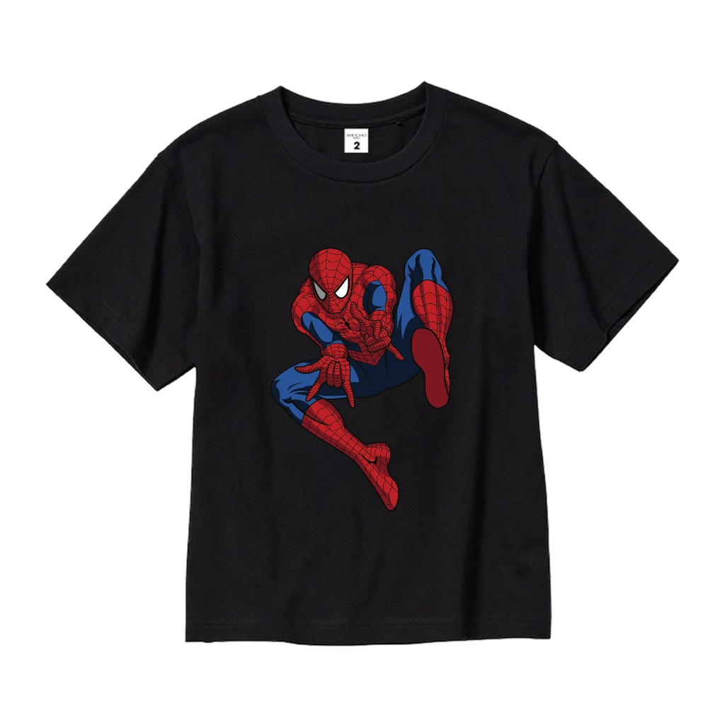 Áo thun SpiderMan bé trai form rộng AED637 Miucho Kid 100% vải cotton thoáng mát basic_thumbnail_0