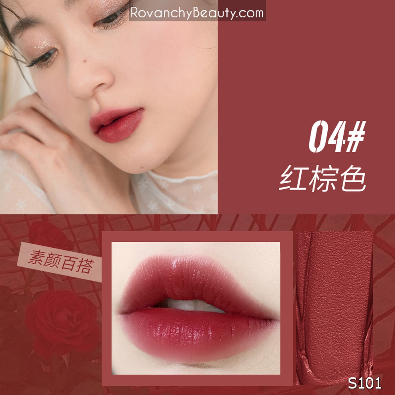 S101 Son Lì Cao Cấp Sayahaa Không Trôi - Màu Đẹp Tự Nhiên, Lâu Phai, Dưỡng Môi Mềm Mịn_thumbnail_15