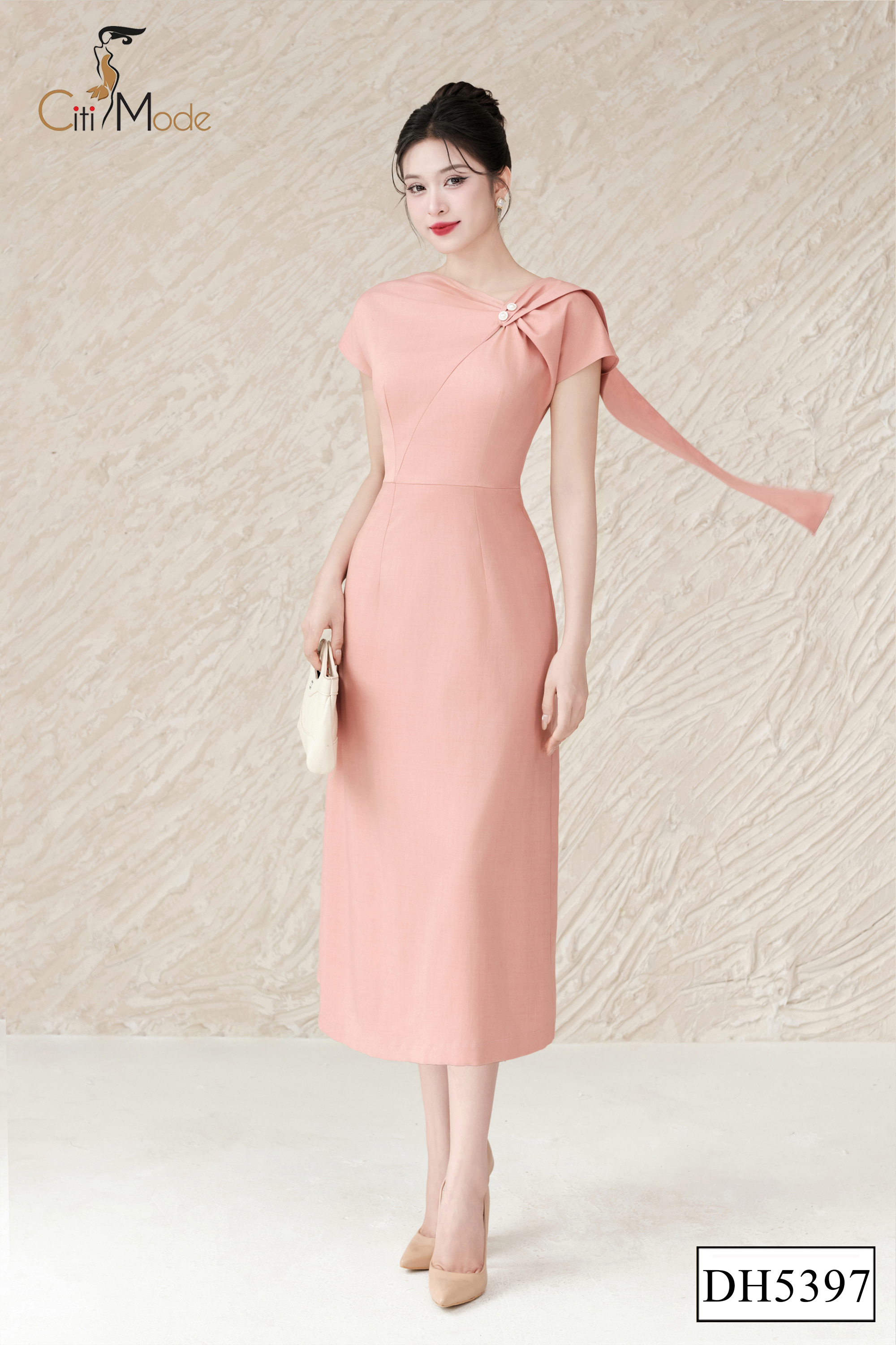 Đầm xòe hồng cổ cách điệu_thumbnail_3