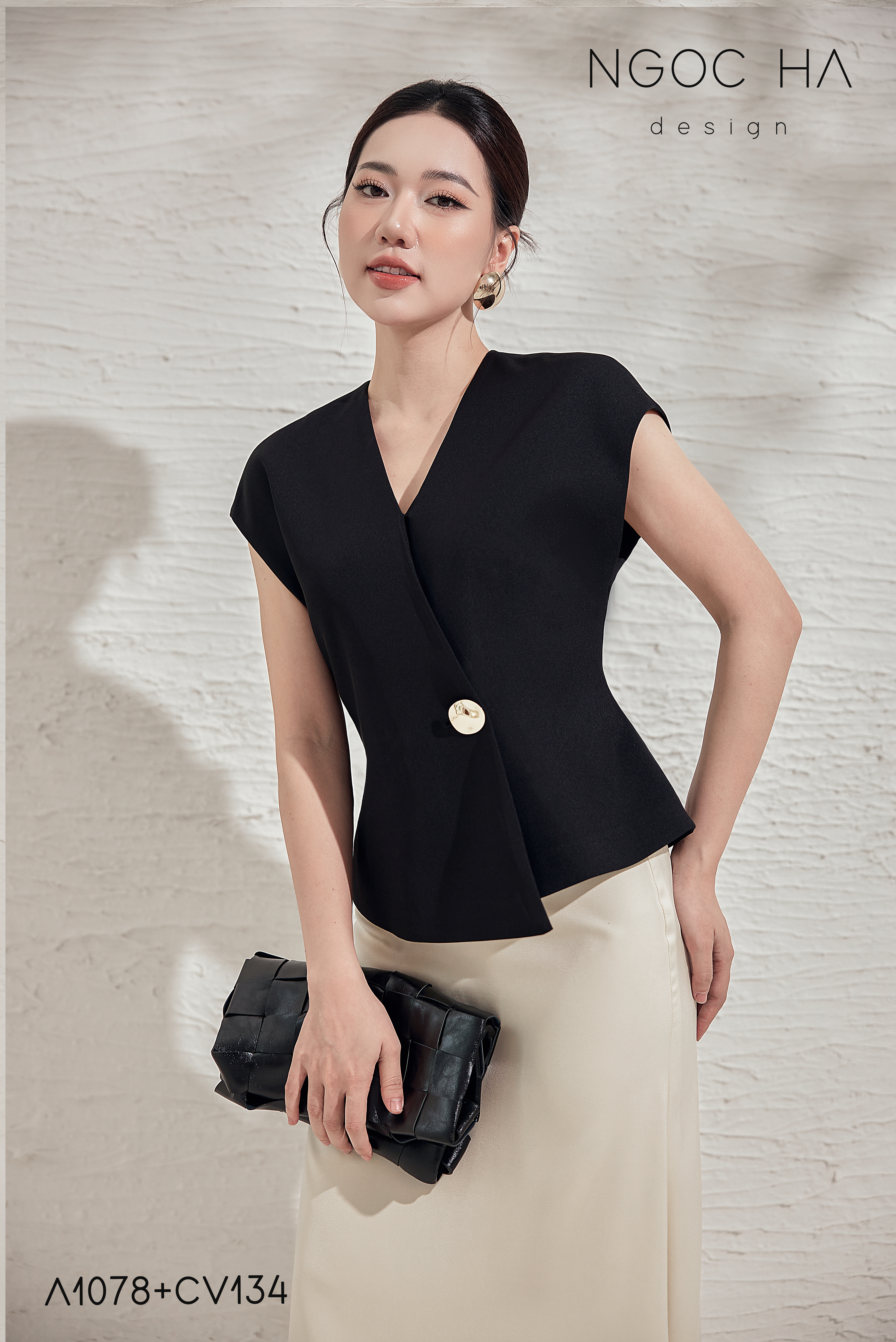 Diva Set_ Áo Rớt Vai Cổ V, Chân Váy Lụa Đuôi Cá A1078+CV134_thumbnail_3