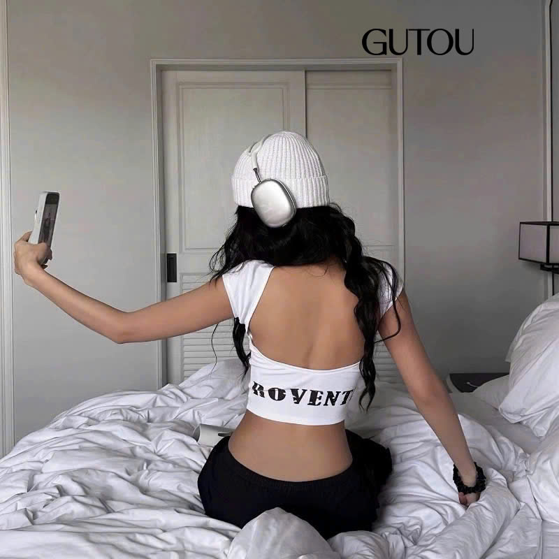 [ GUTOU ] Áo Cổ Rộng In Chữ ROVENTE_thumbnail_5