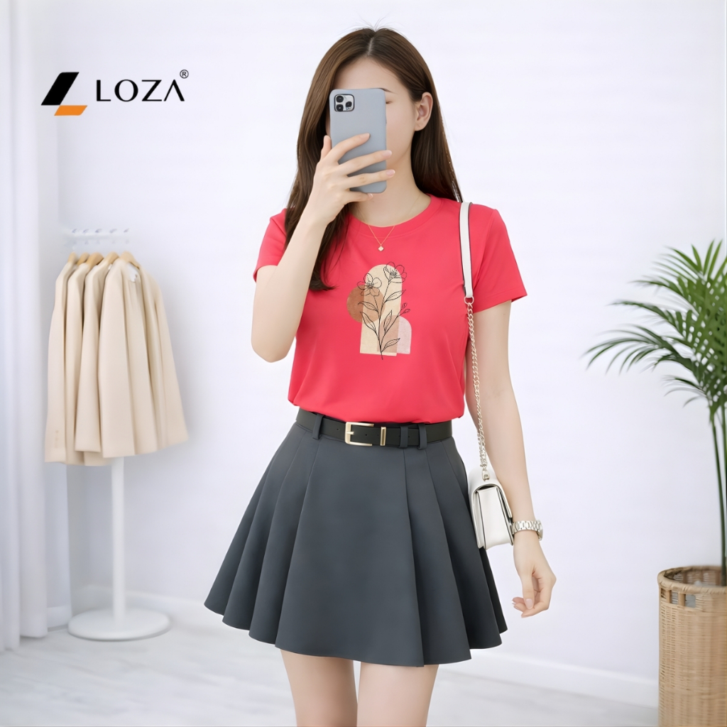 [Form vừa] Áo phông nữ dáng vừa hình cành hoa - Loza VT8469_thumbnail_10