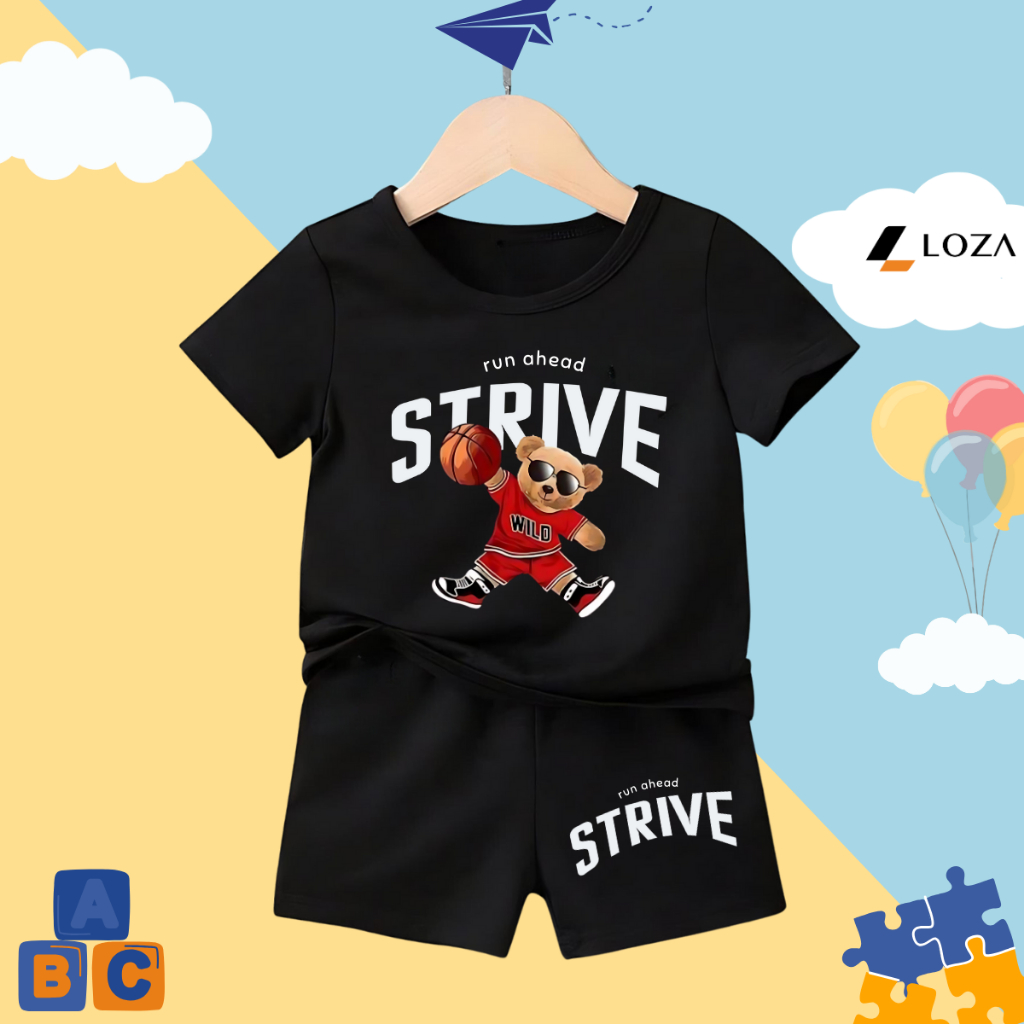 Bộ quần áo bé trai in hình 'Gấu Strive' - Loza Kids SB285_thumbnail_12