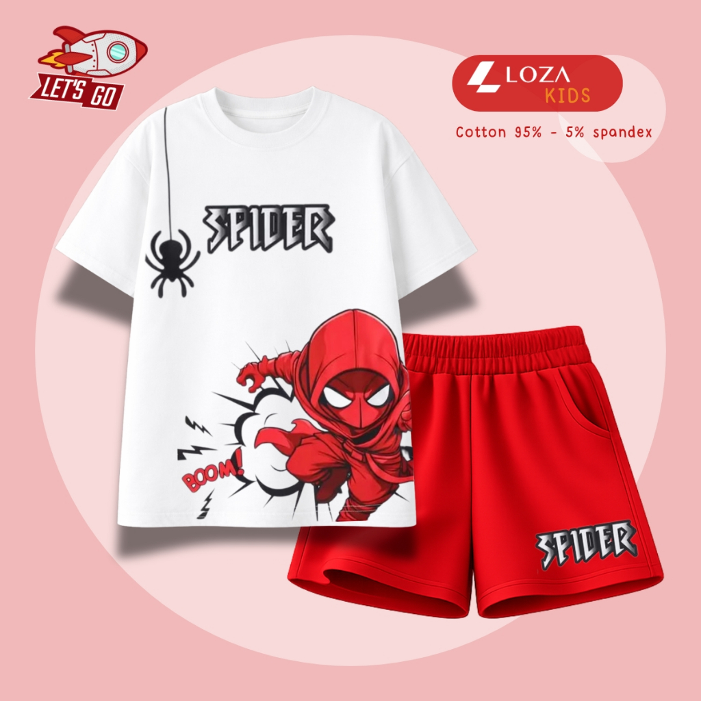 Set bộ bé trai hình Spiderman Boom -  Loza Kids SB639_thumbnail_6