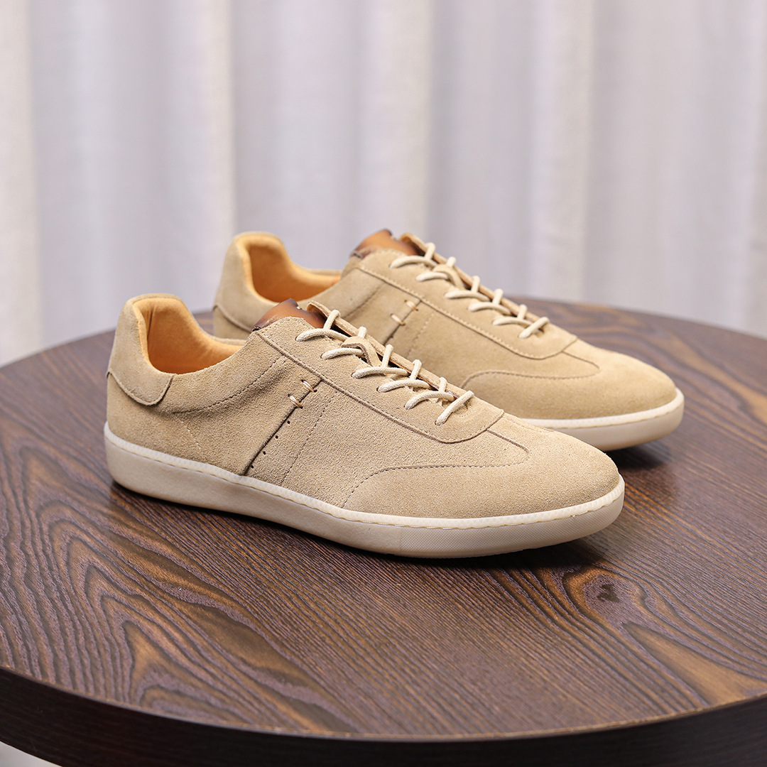 Giày Nam Retro Da Bò Lớp Đầu Tiên – Da Lộn Nubuck Mờ – Cổ Thấp Thời Trang, Nhẹ Sang Trọng – Giày Casual Forrest Gump 2025_thumbnail_15