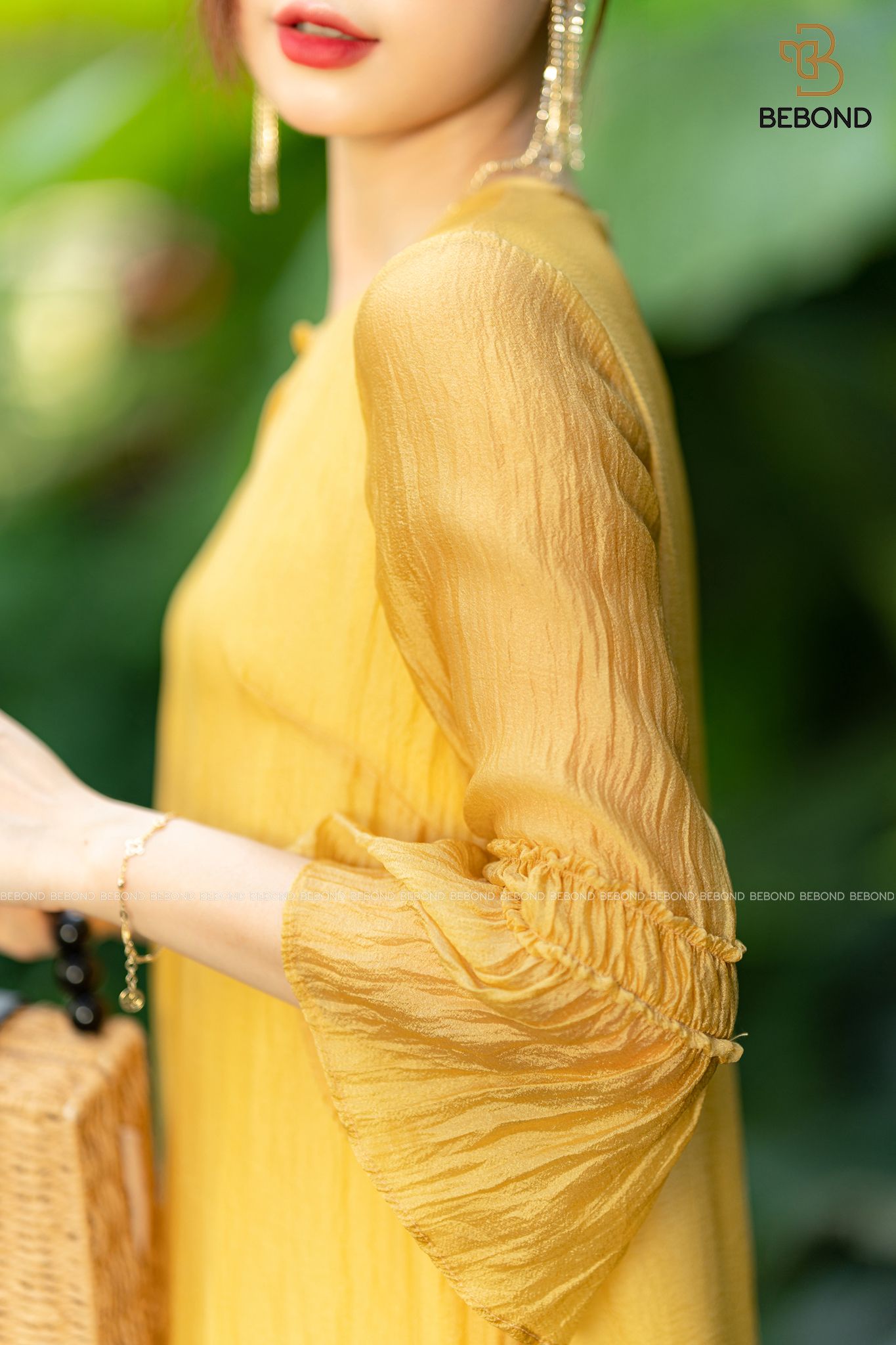 ĐẦM SUÔNG BÈO CHÂN MÀU VÀNG- VIVIAN DRESS_thumbnail_2