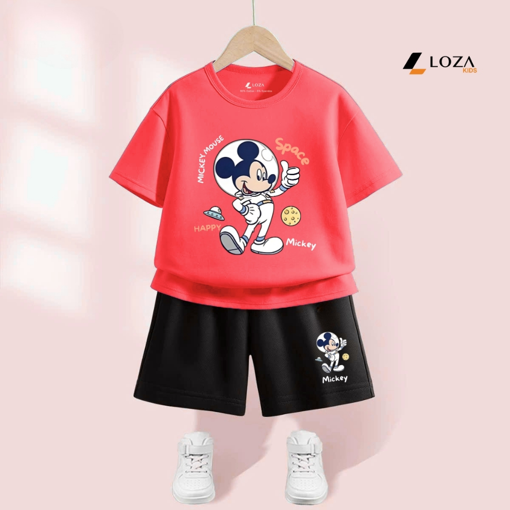 Bộ đồ bé trai in hình Mickey -  Loza Kids SB378_thumbnail_1