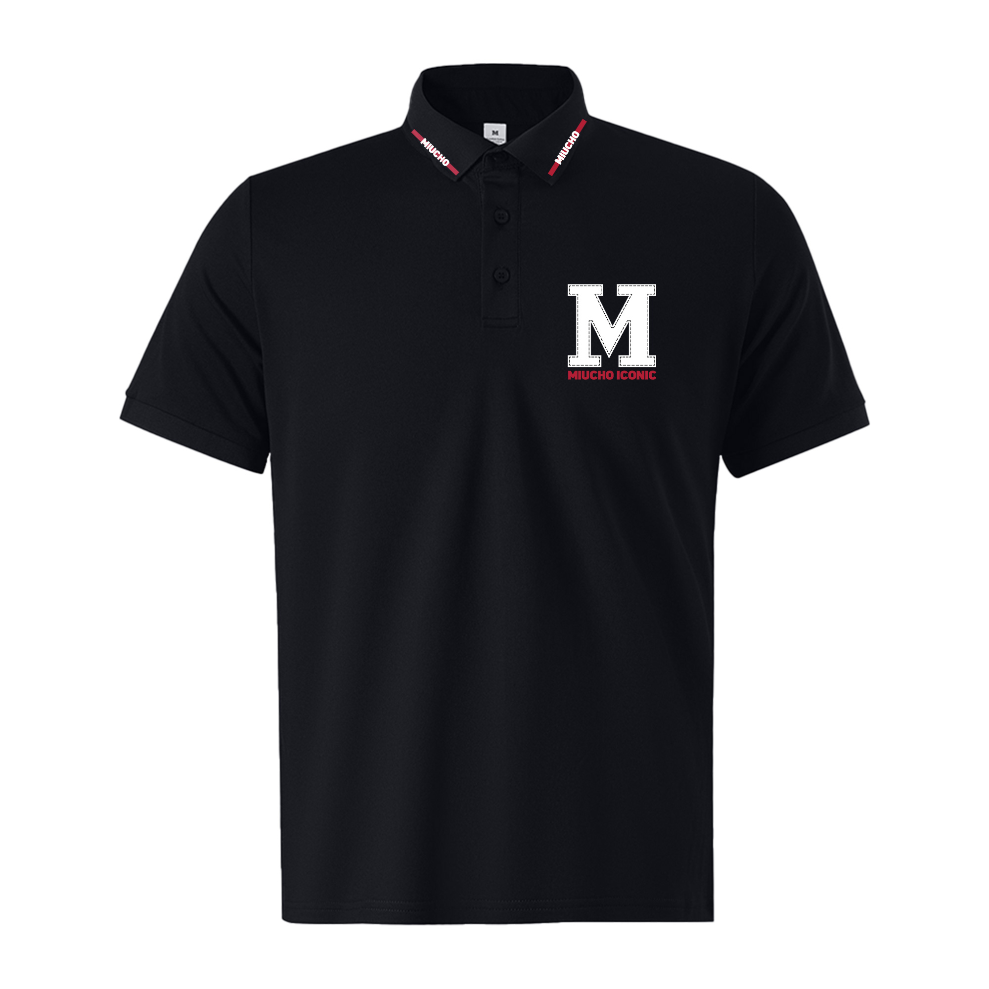 Áo polo cá sấu nam in basic PLCSD2426 Miucho Iconic chất liệu polyester bền nhẹ chống nhăn_thumbnail_6