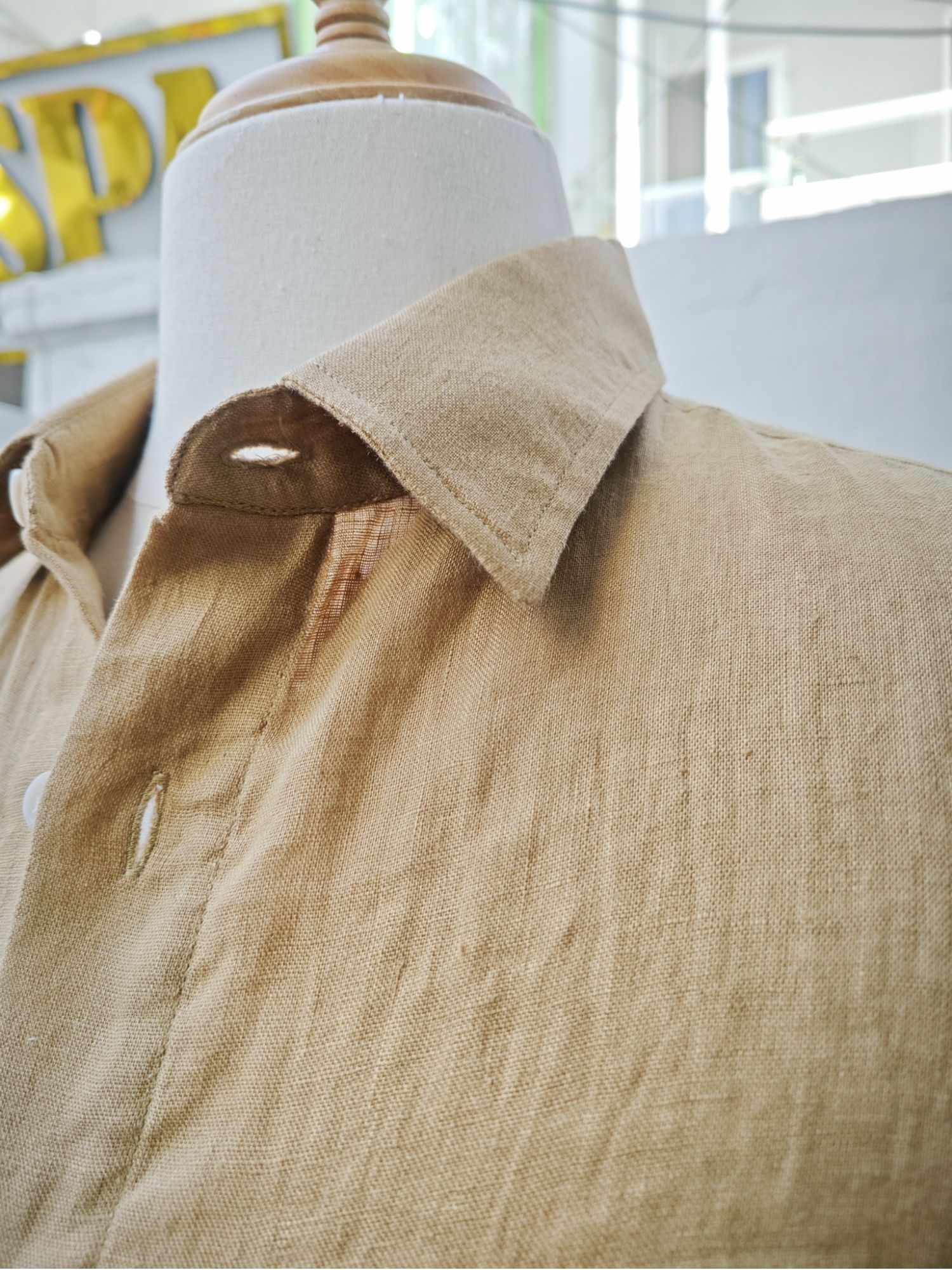 Sơ mi 100% linen tay ngắn cổ kiểu Đức_thumbnail_3