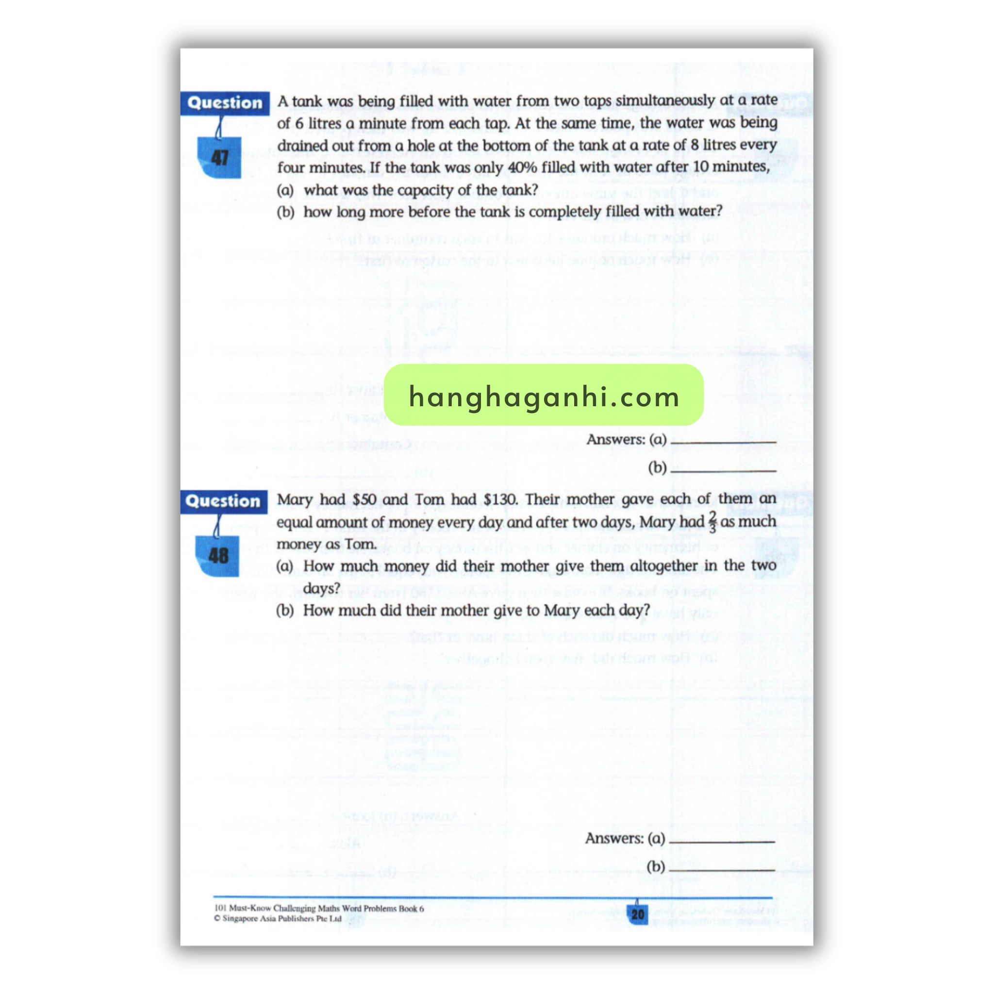 [Sách] 101 Must- Know Challenging Maths Word Problems Book 6_thumbnail_5