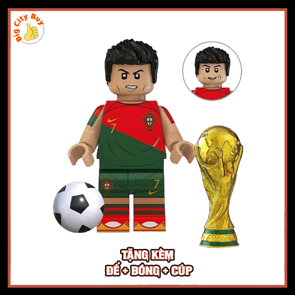 Cầu thủ bóng đá VIP Huyền Thoại Sân Cỏ Tặng Kèm Cúp, Đế Trưng Bày, Bóng Đá, Mini Figure Siêu Đẹp_thumbnail_6