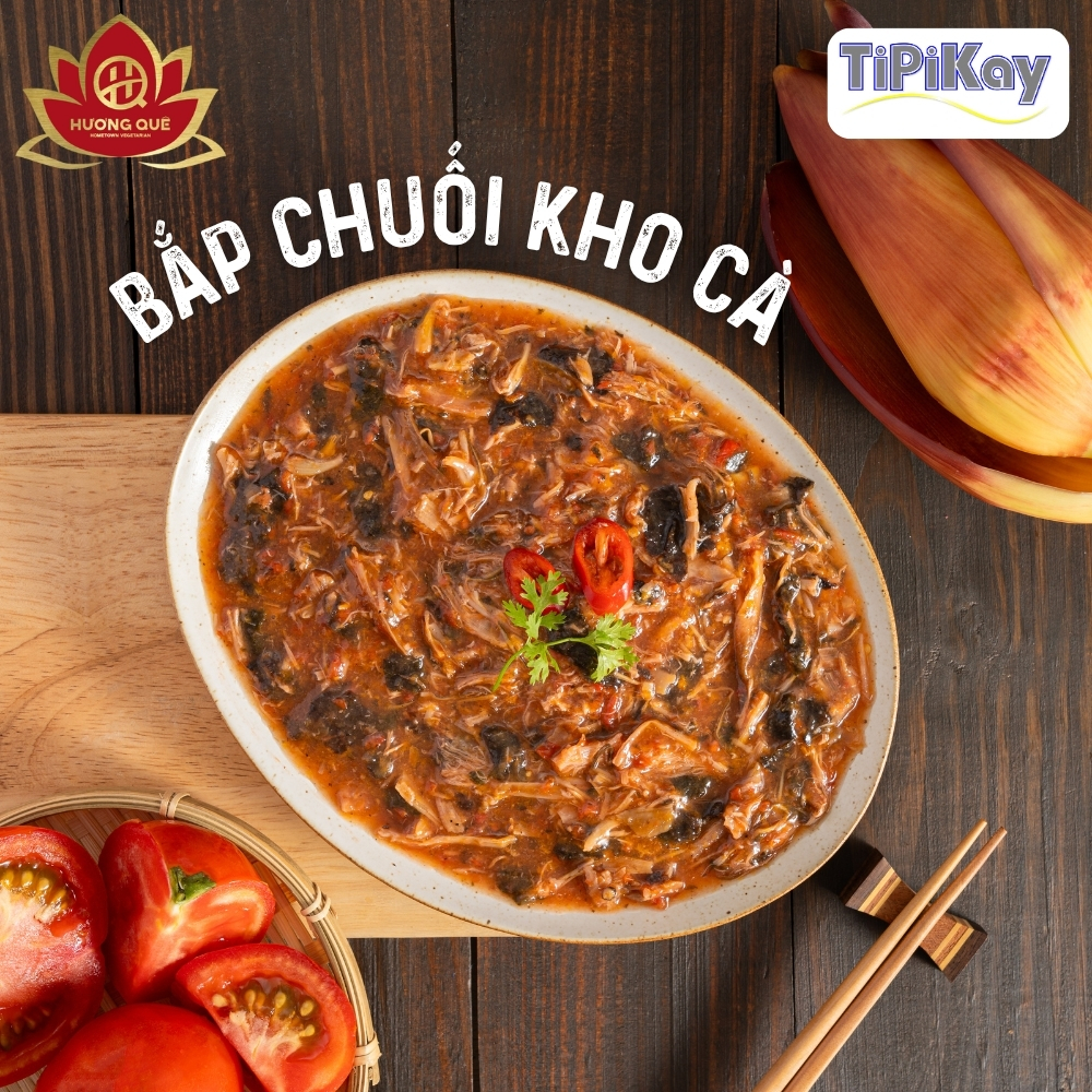 [Đông Lạnh] Bắp Chuối Kho Cà (Cá Mòi Chay) 300g_thumbnail_2